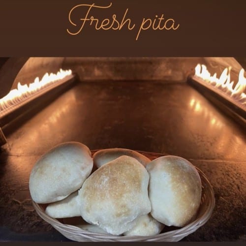 Fresh Baked Pita Bread.
