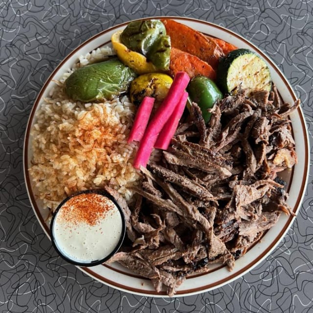 Beef Shawarma Plate.
