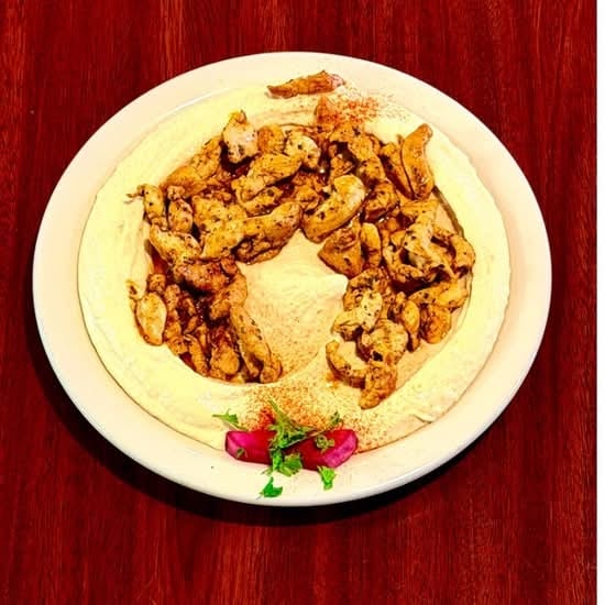 Hummus with Chicken.
